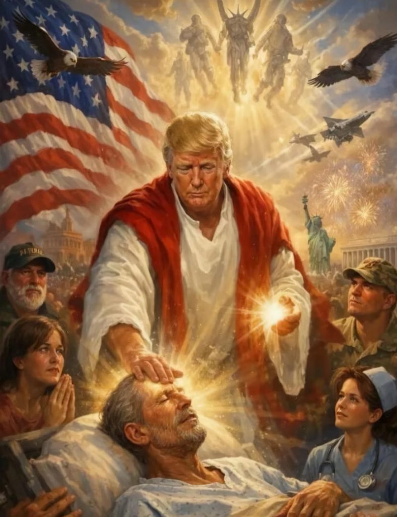 Quand Doanld se prend pour jésus - Diffusé le 12.4.2026 sur Truth Social