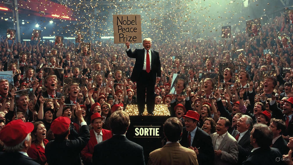 Donald Trump Prix Nobel © Photo IA © European-Security