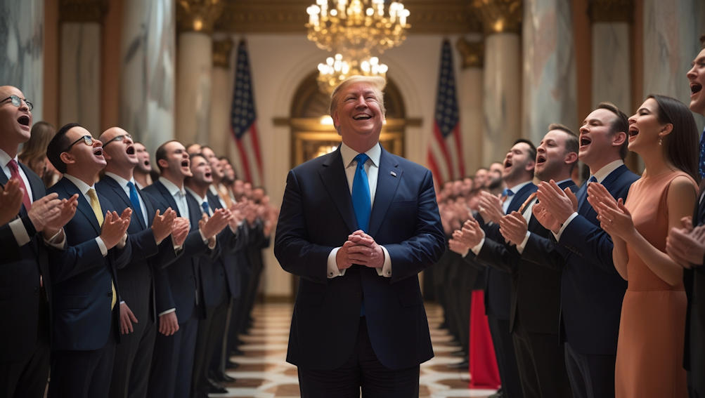 Trump et la flatterie — Photo AI © European-Security