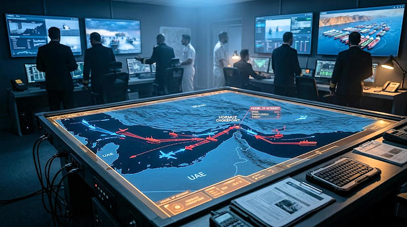 Dans les War Rooms, les experts suivent chaque navire — Photo © European-Security