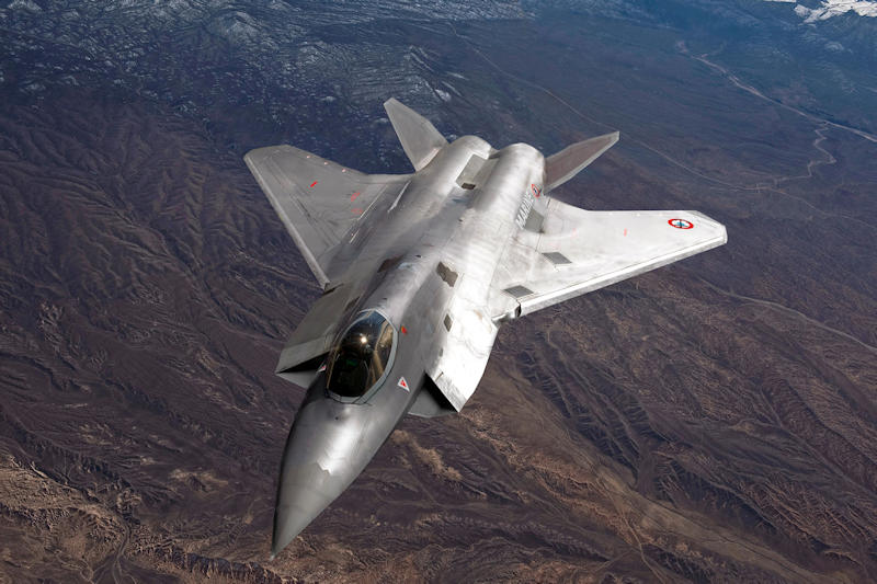 Représentation du chasseur de nouvelle génération, qui fait partie du Future Combat Air System — Photo Rama