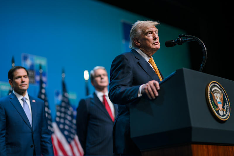 Donald Trump à Ankara au Sommet de l’OTAN — White House Photo by Daniel Torok
