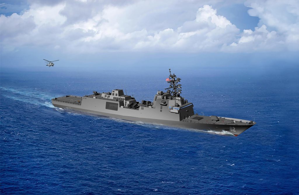 - U.S. Navy guided missile frigate FFGX Artist rendering -