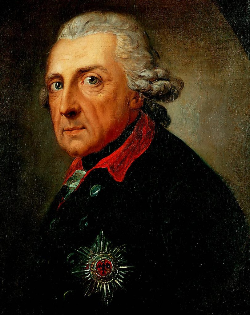 Portrait de Frédéric le Grand, âgé de 68 ans, par Anton Graff