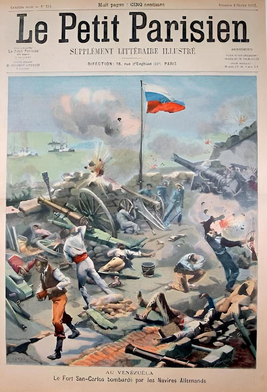 
3 ⁄ 4



Plus de détails
Première page du journal Le Petit Parisien sur le bombardement par des navires allemand de la forteresse San Carlos de la Barra