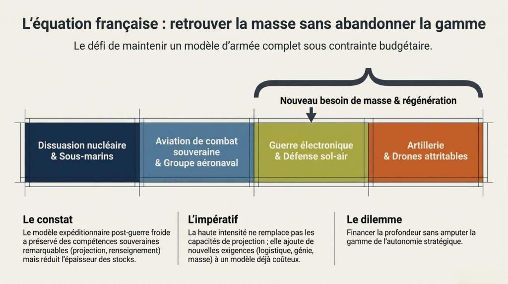 La valeur de la masse : produire beaucoup, perdre sans s'effondrer, remplacer vite — une partie de la capacité est conçue pour être consommée — Illustration IA © European-Security