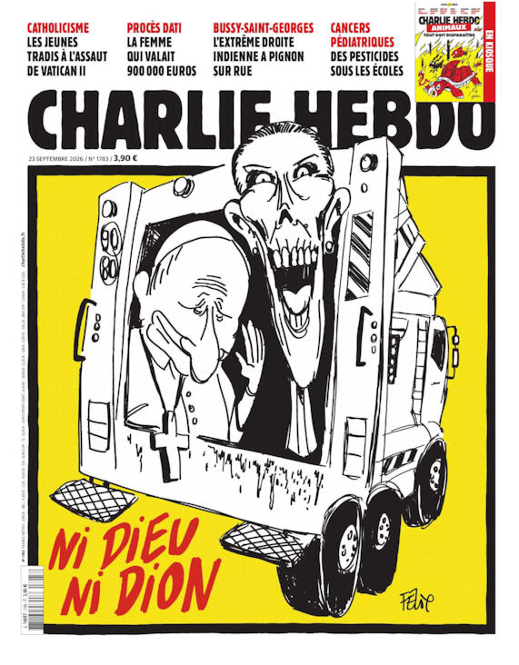 Uned e Charlie Hebdo du 23.9.2026