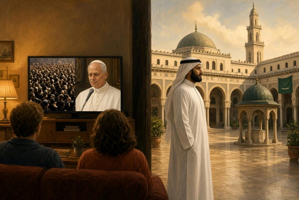 - Pape Leon XIV MBS 01a pape léon XIV et ben Salman — Photo IA © European-Security