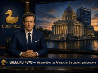 Présentateur de Duck News pour un Breaking News