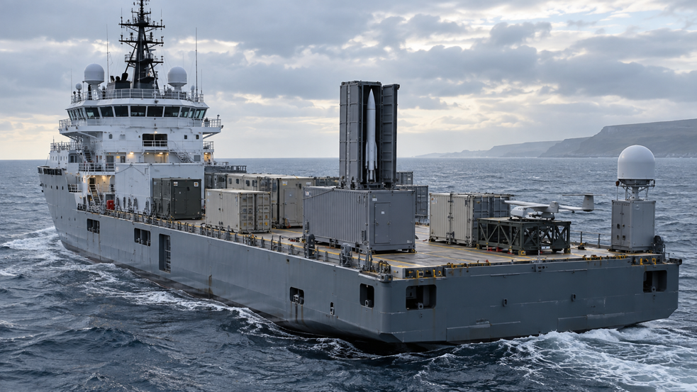 La logique modulaire : capteurs, drones, communications ou effecteurs peuvent être ajoutés à une coque qui n’a pas été conçue dès l’origine pour eux